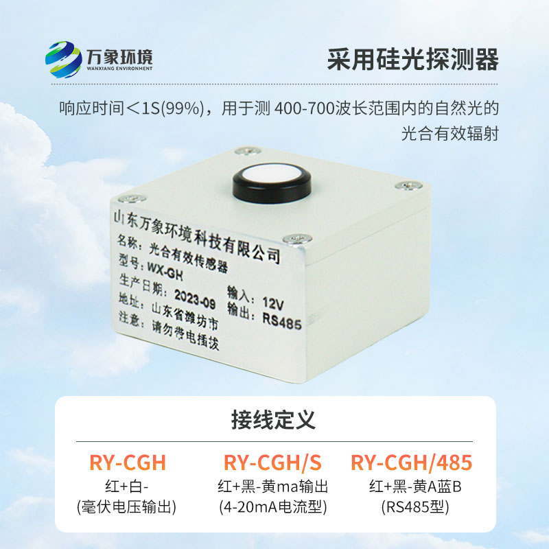 光合有效輻射表廣泛應用于農業(yè)氣象，農作物生長的研究